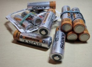 たくさんの乾電池